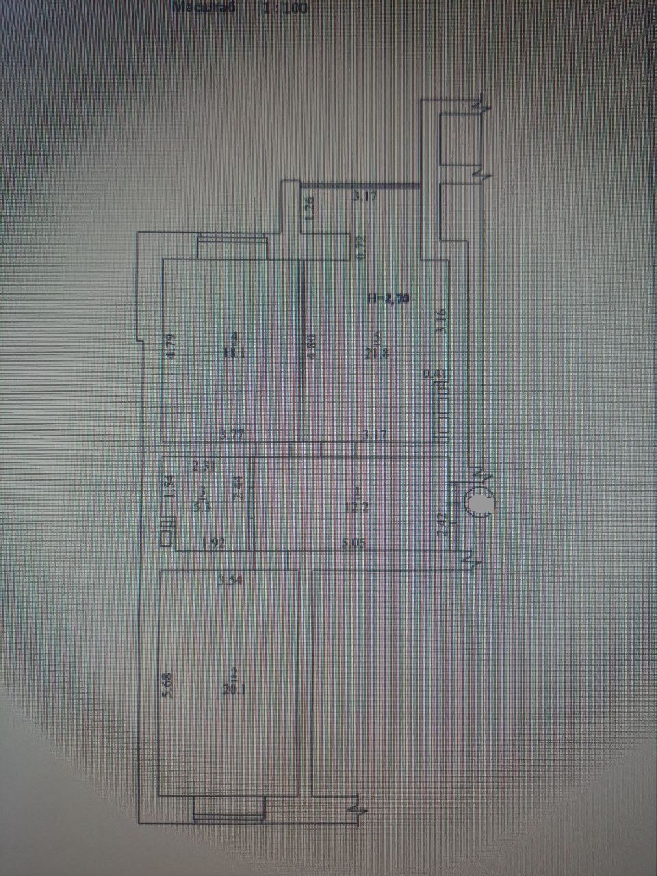 Продажа 2-комнатной квартиры 77.5 м², Боголюбова ул., 23