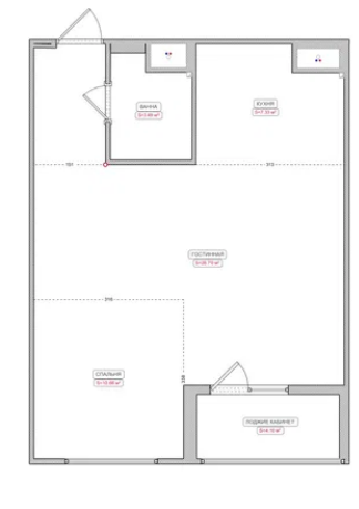 Продажа 1-комнатной квартиры 55 м², Франко Ивана ул.