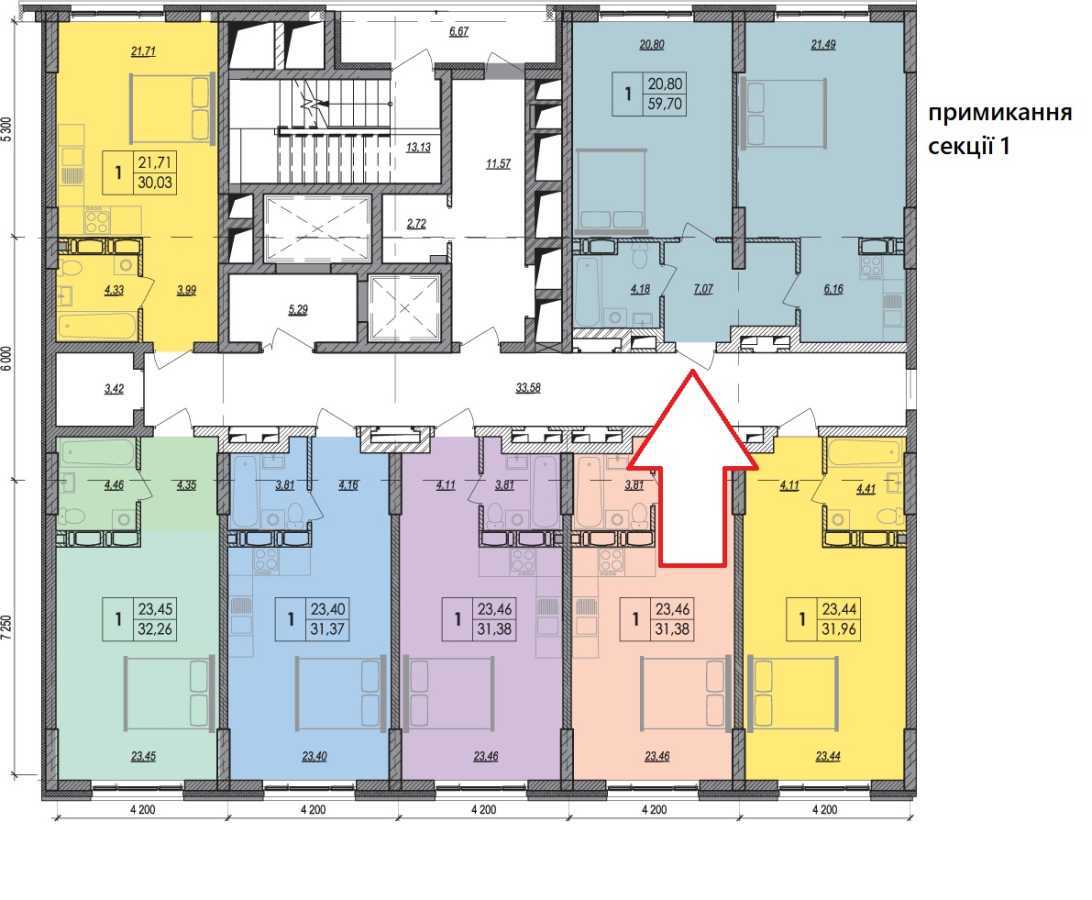 Продаж 2-кімнатної квартири 60 м², Миколи Бажана просп., 17б