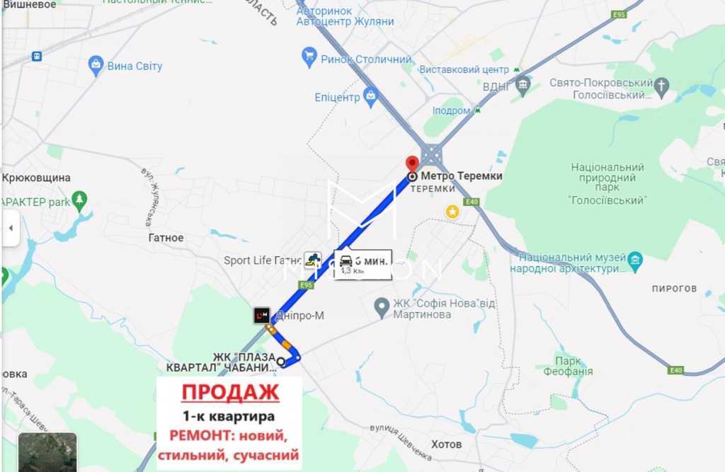Продаж 1-кімнатної квартири 31.6 м², Покровська вул., 30-Б