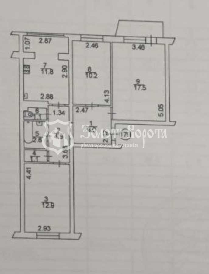 Продажа 3-комнатной квартиры 70.6 м², Василия Стуса ул., 28