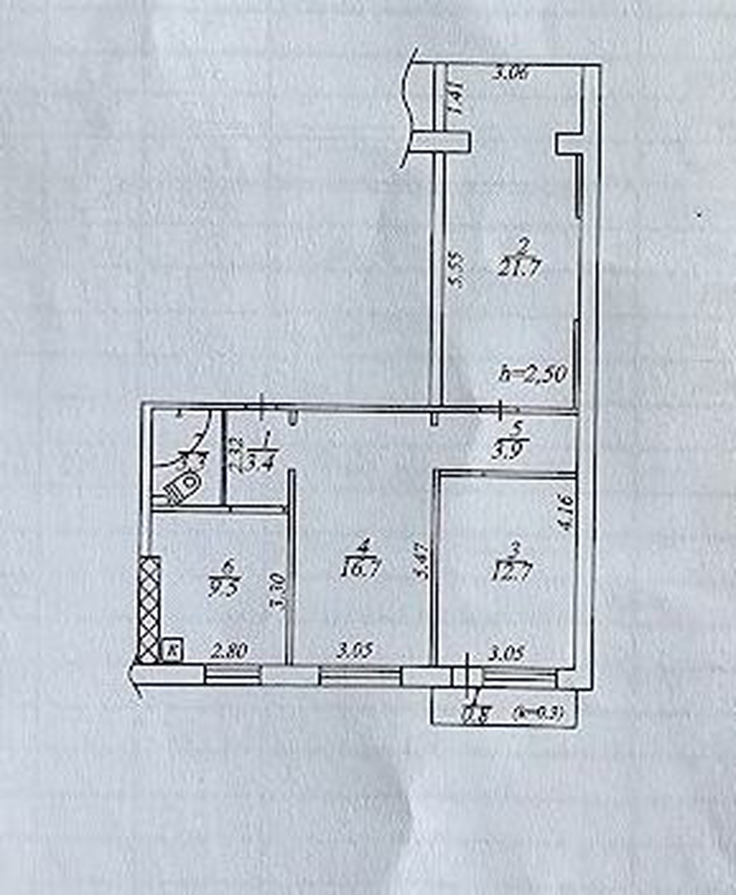 Продаж 3-кімнатної квартири 72 м², Березинська вул., 36