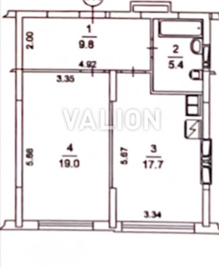 Продажа 1-комнатной квартиры 52 м², Михаила Максимовича ул., 32А