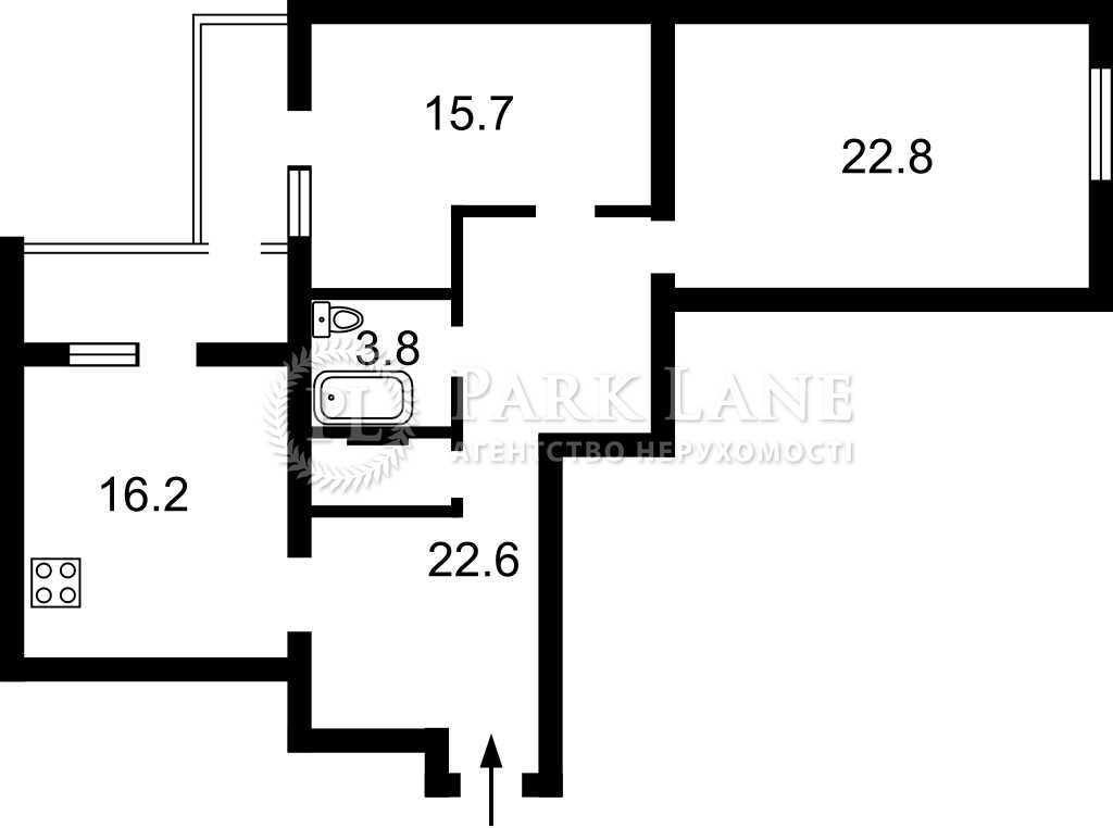 Продажа 2-комнатной квартиры 89.7 м², Генерала Матыкина ул., 12