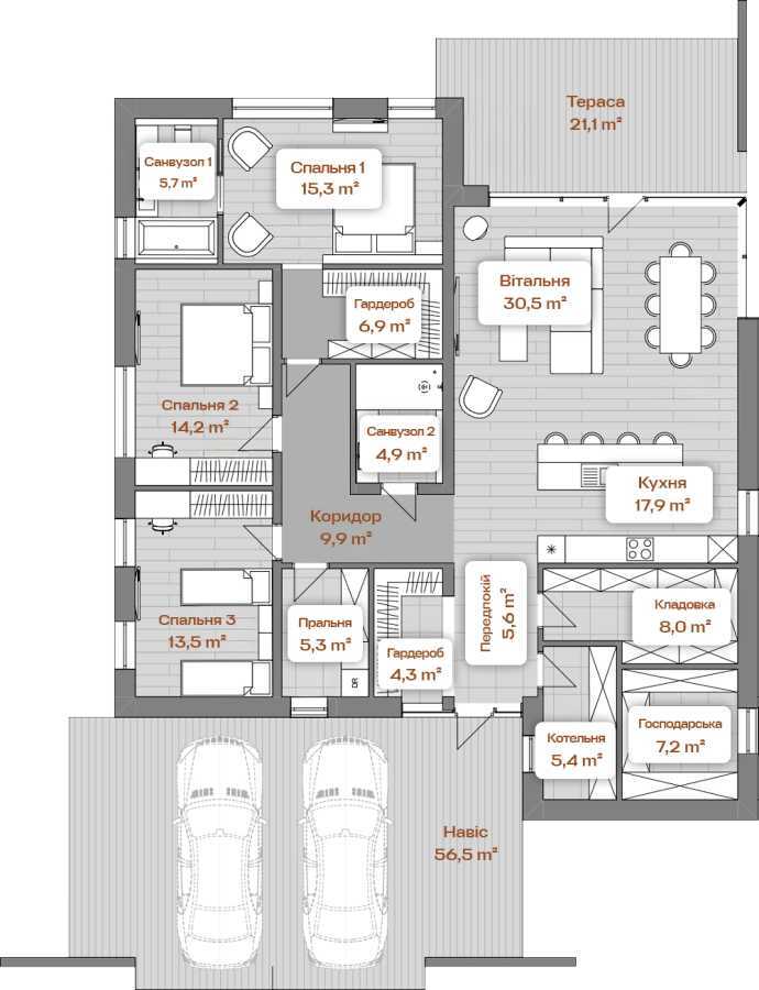 Продаж котеджу 202 м², Піщана вул., 20а