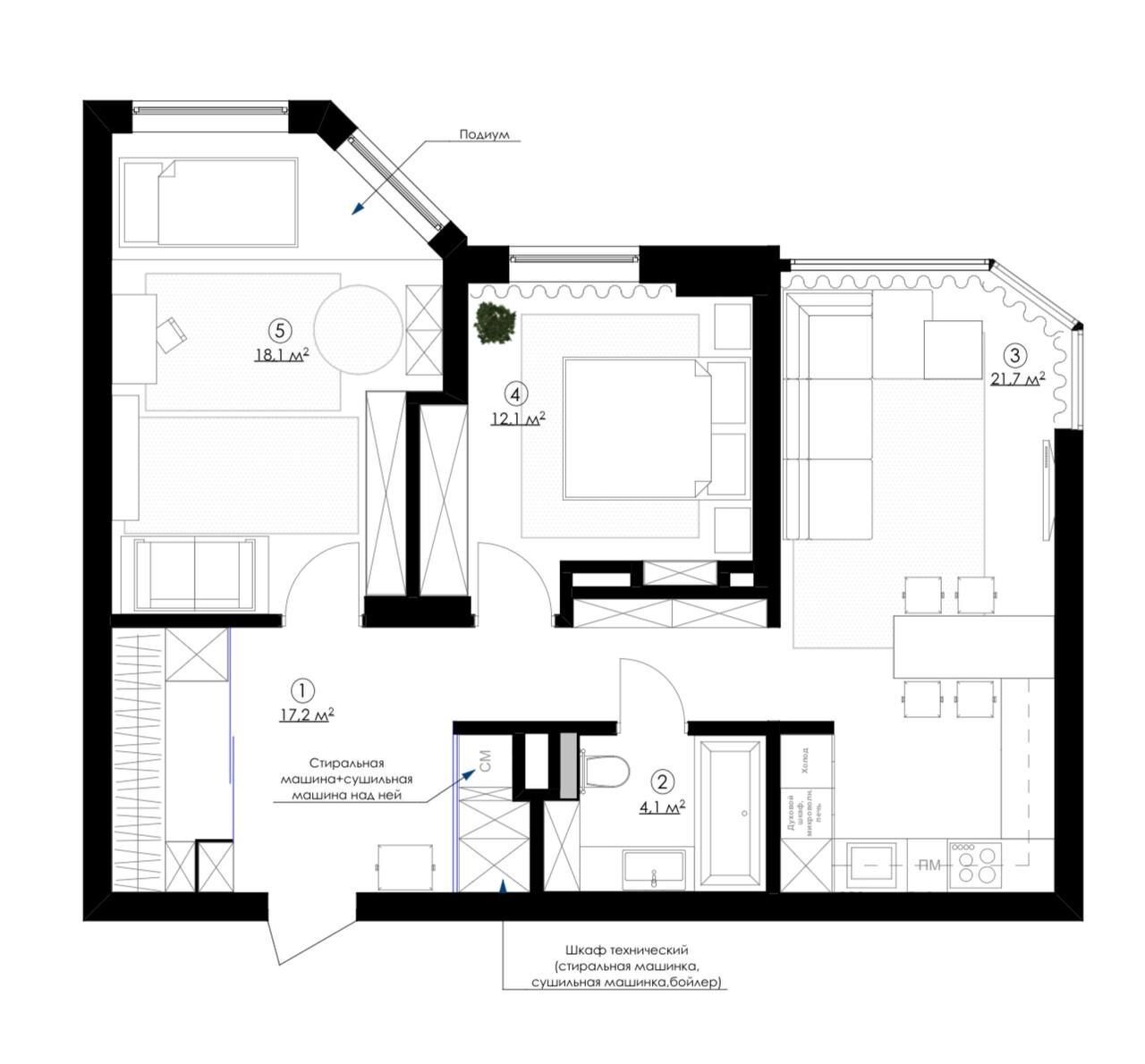 Аренда 3-комнатной квартиры 72 м², Елены Пчилки ул., 8