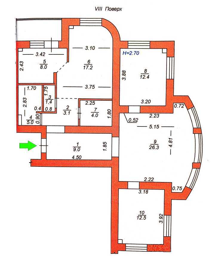 Продажа 3-комнатной квартиры 101 м², Валерия Лобановского ул., 29