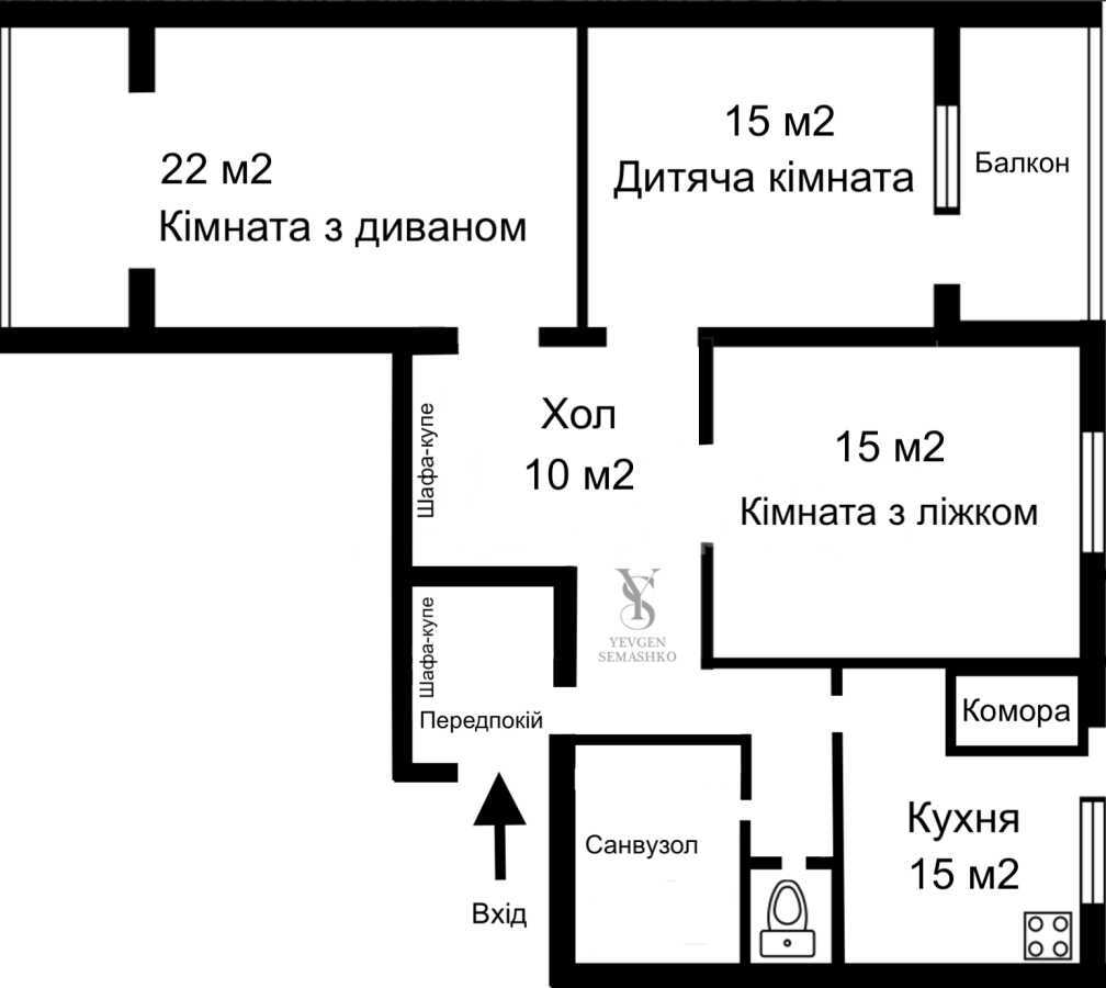 Аренда 3-комнатной квартиры 87 м², Урловская ул., 5
