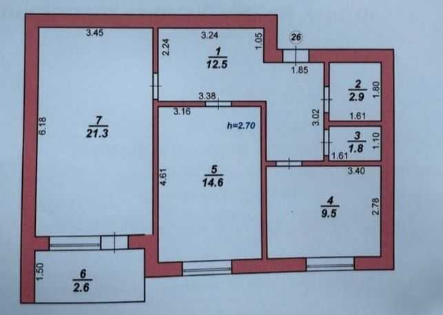 Продажа 2-комнатной квартиры 66 м², Південна, 15