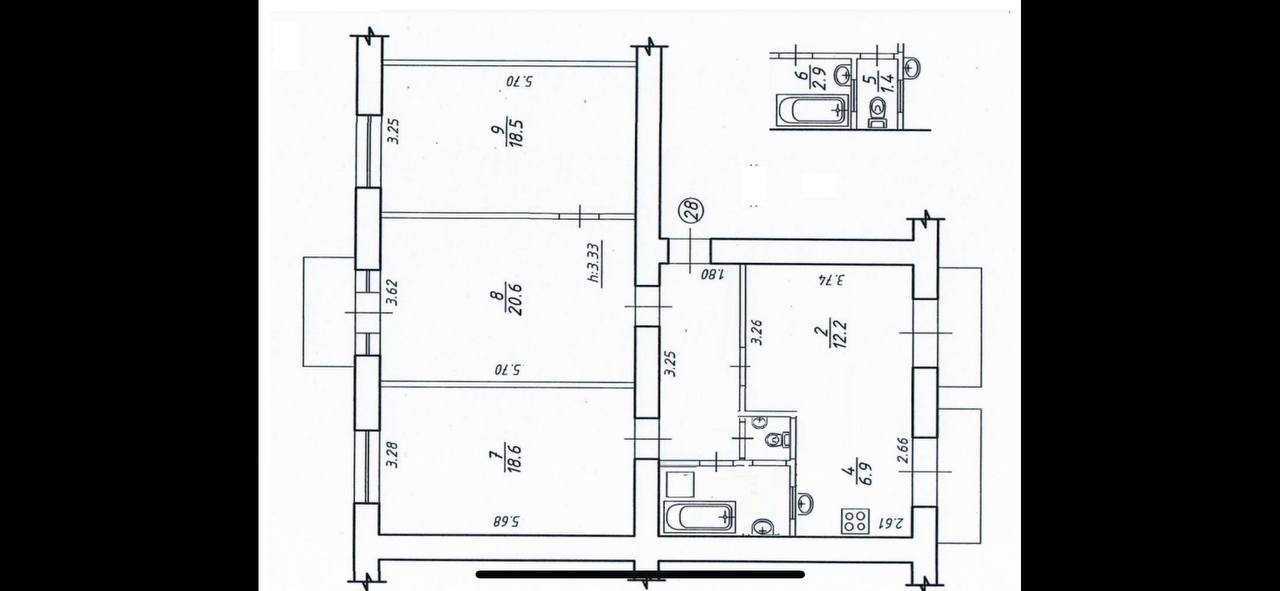 Аренда 3-комнатной квартиры 93 м², Заньковецкой ул., 8