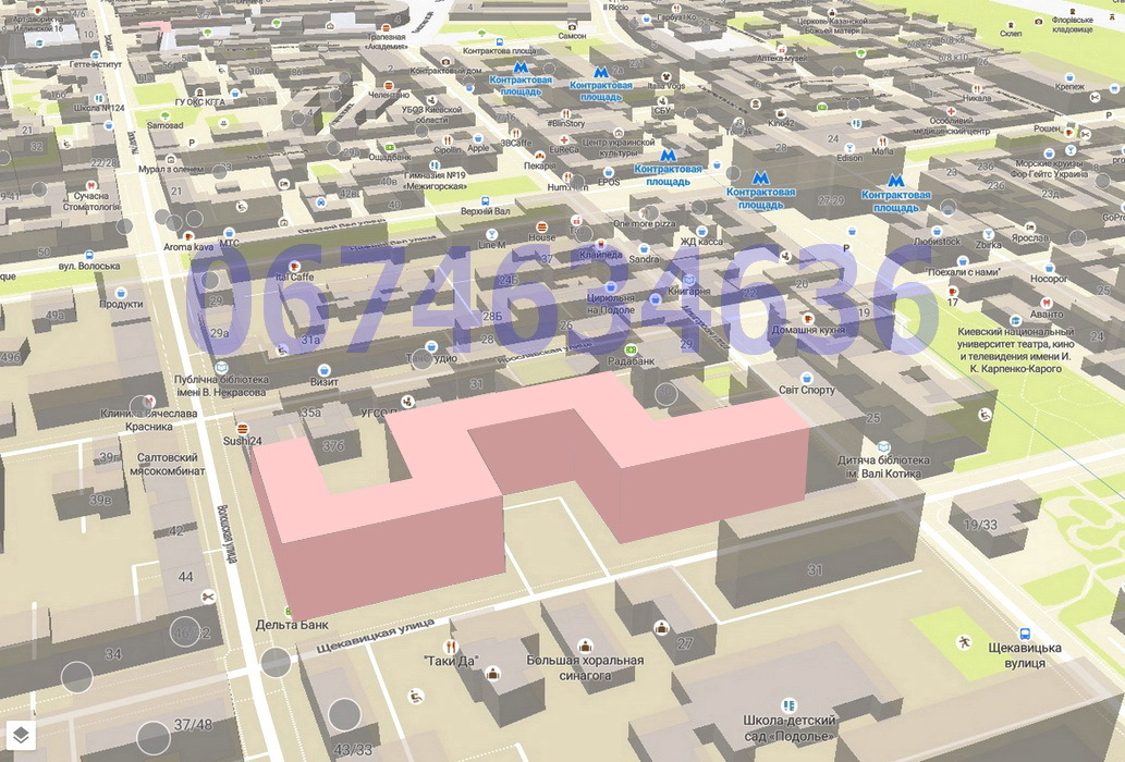 Аренда офиса 160 м², Щекавицкая ул., 30/39