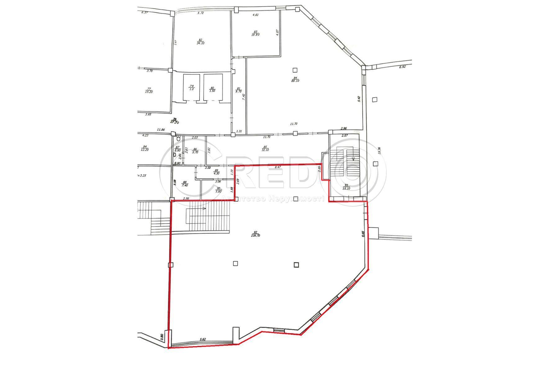 Аренда магазина 530.5 м², Гагарина просп.