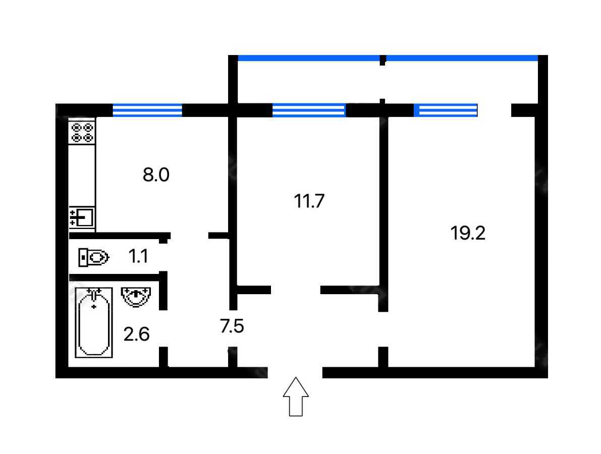 Продаж 2-кімнатної квартири 52 м², Кулібіна вул., 5