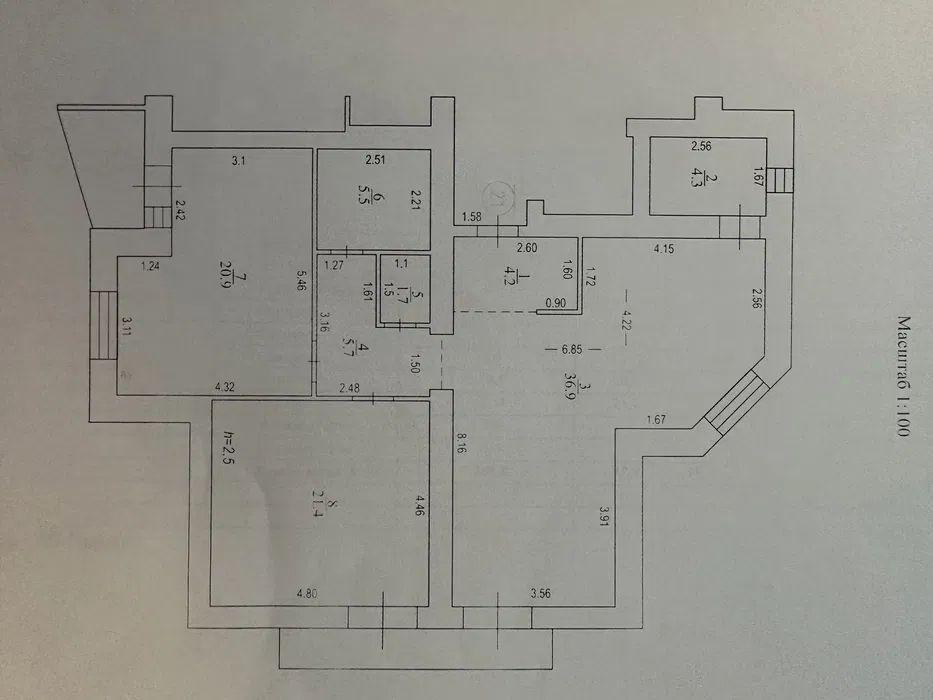 Продажа квартиры со свободной планировкой 120 м², Панянский бул.