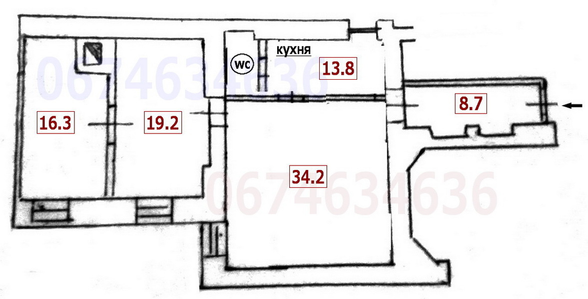 Аренда офиса 105 м², Богдана Хмельницкого ул., 42