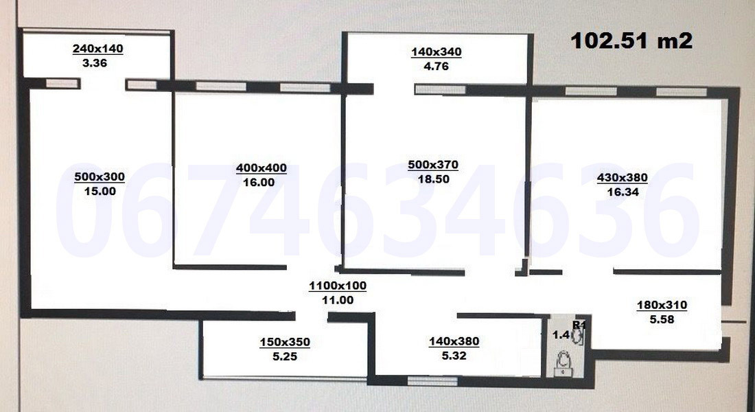 Аренда офиса 105 м², Паторжинского ул., 4