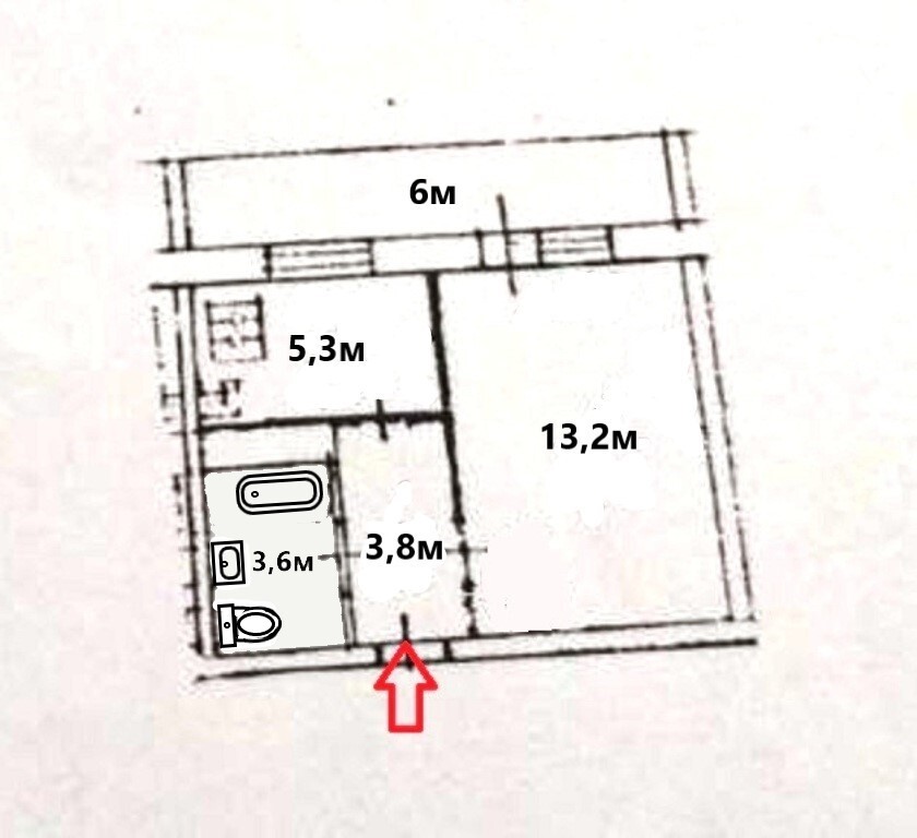 Продажа 1-комнатной квартиры 29 м², Правды просп., 64Б
