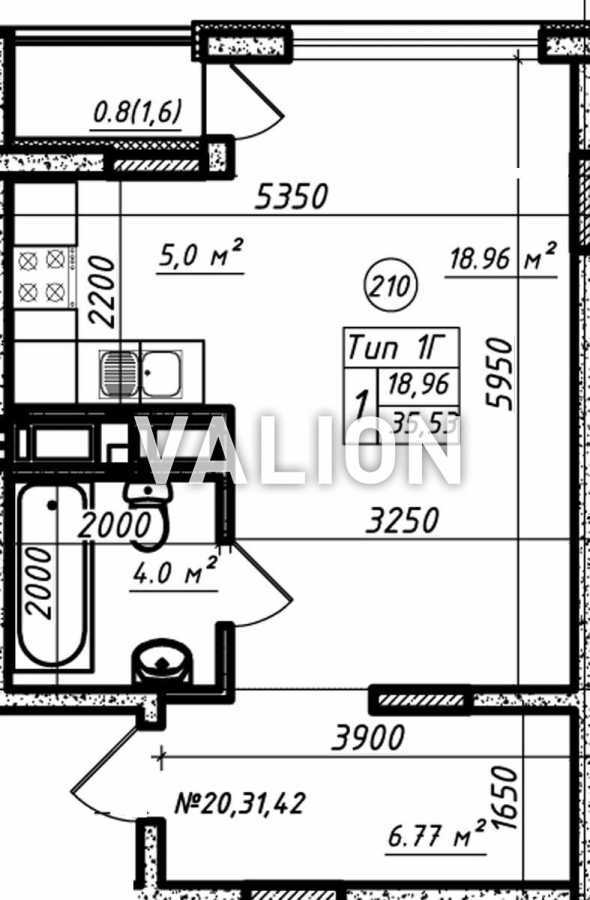 Продаж 1-кімнатної квартири 35.2 м², Березова вул., 42