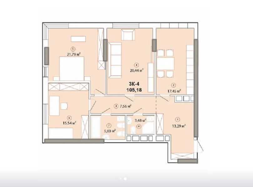 Продажа 3-комнатной квартиры 107 м², Зверинецкая ул., 70а