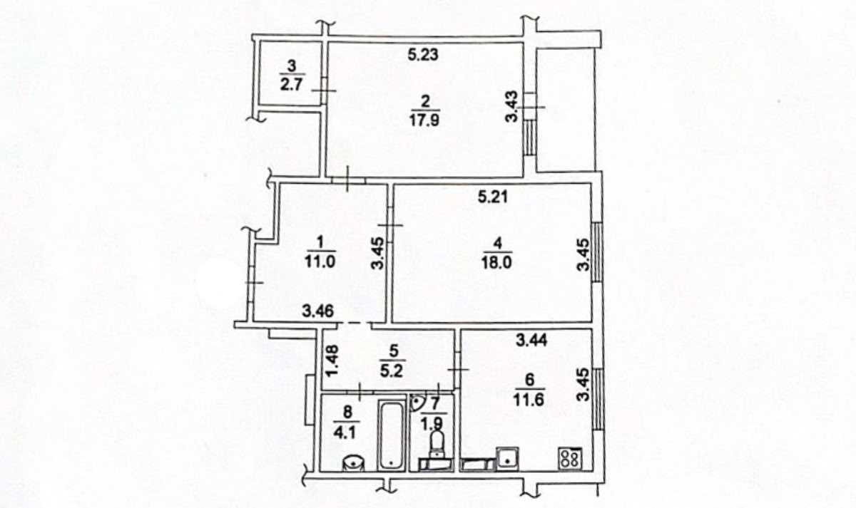 Продаж 2-кімнатної квартири 74.8 м², Сергія Данченка вул., 1