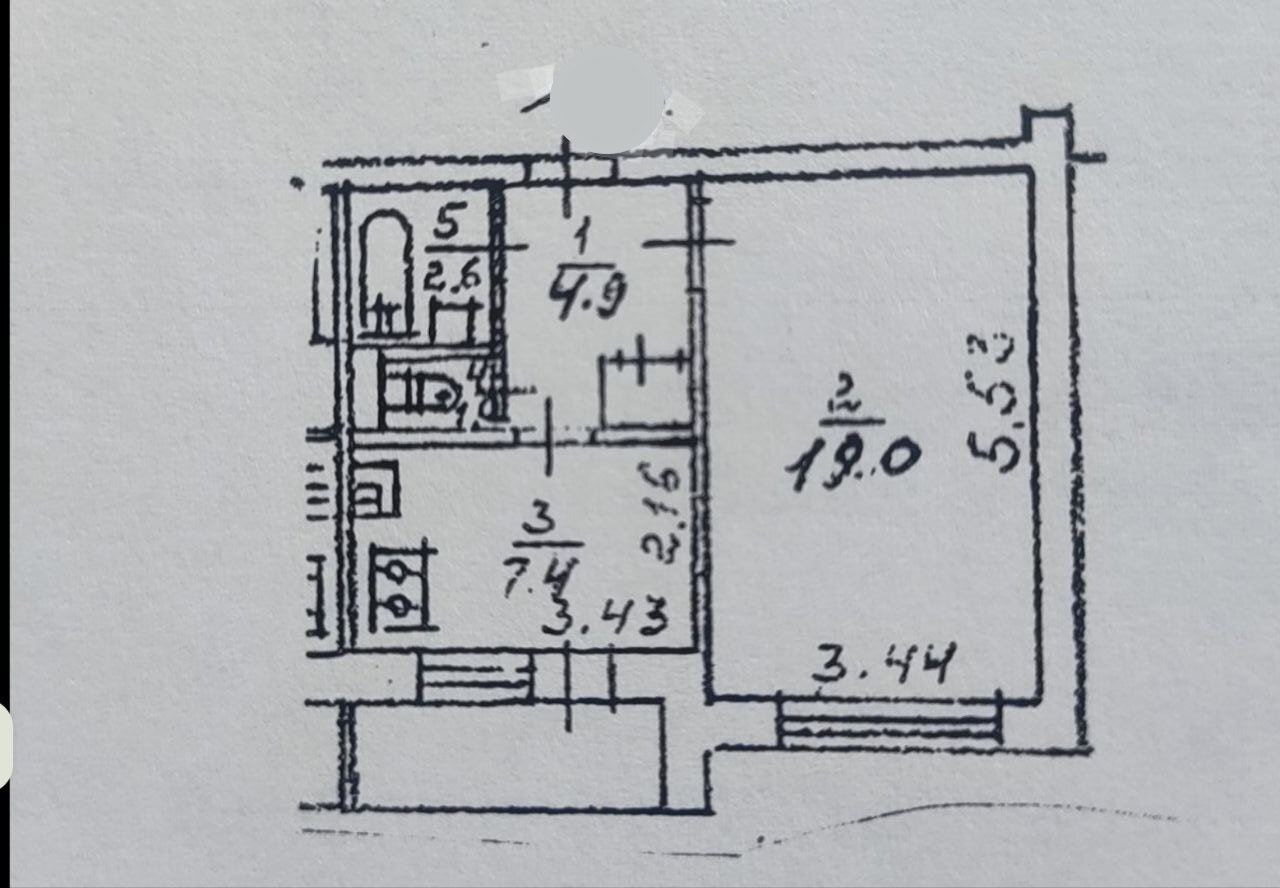 Продажа 1-комнатной квартиры 37 м², Драгоманова ул., 7