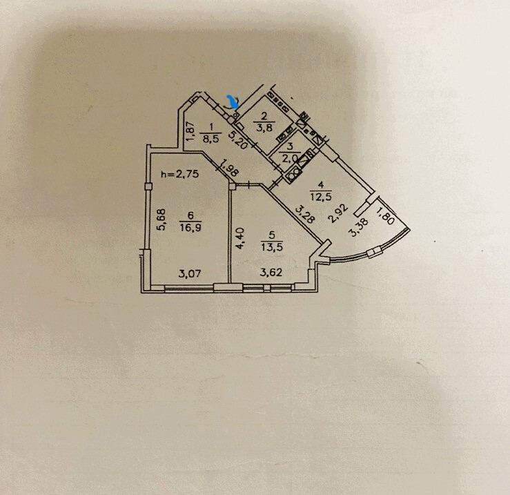Продажа 2-комнатной квартиры 57.2 м², Университетская ул., 2