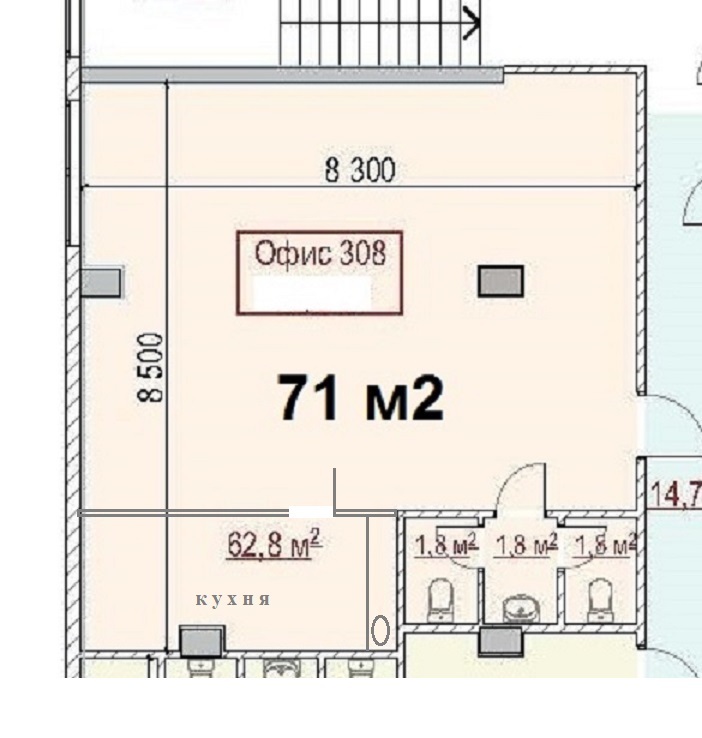 Аренда офиса 71 м², Глубочицкая ул.