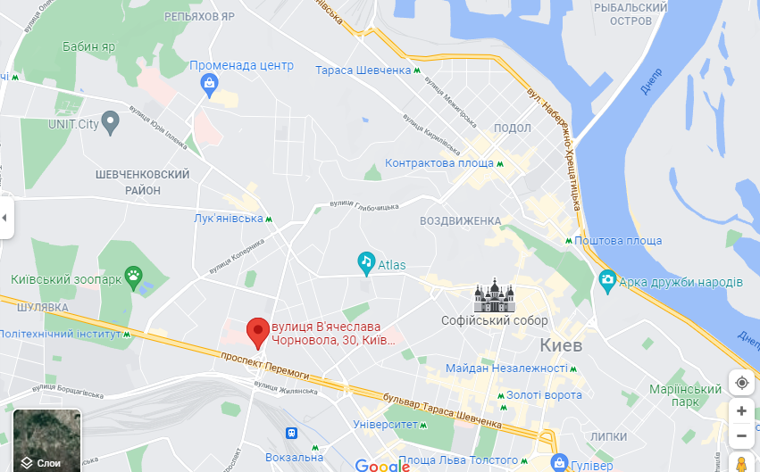 Аренда 1-комнатной квартиры 41 м², Вячеслава Черновола ул., 30