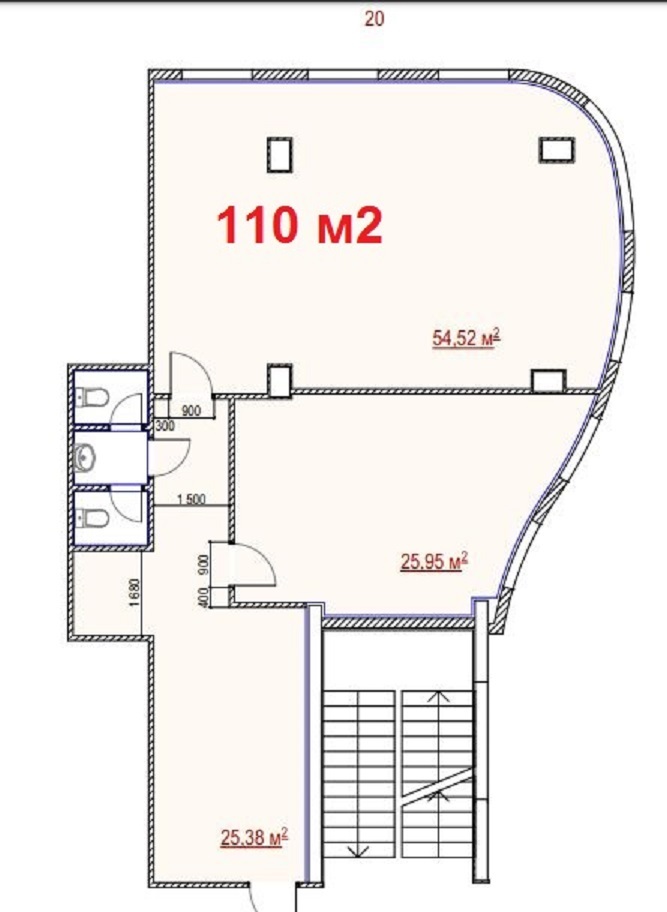 Аренда офиса 110 м², Вознесенский спуск