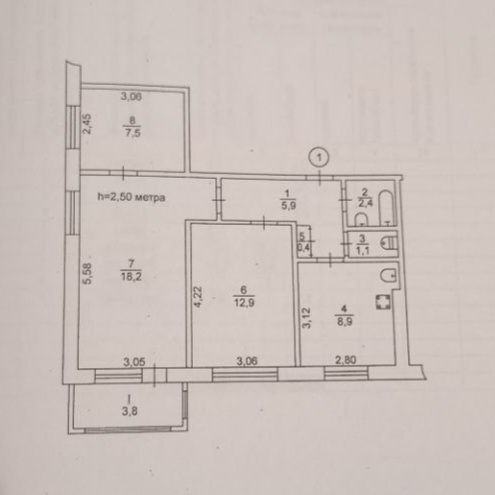 Продажа 3-комнатной квартиры 61 м², Электрозаводская ул.