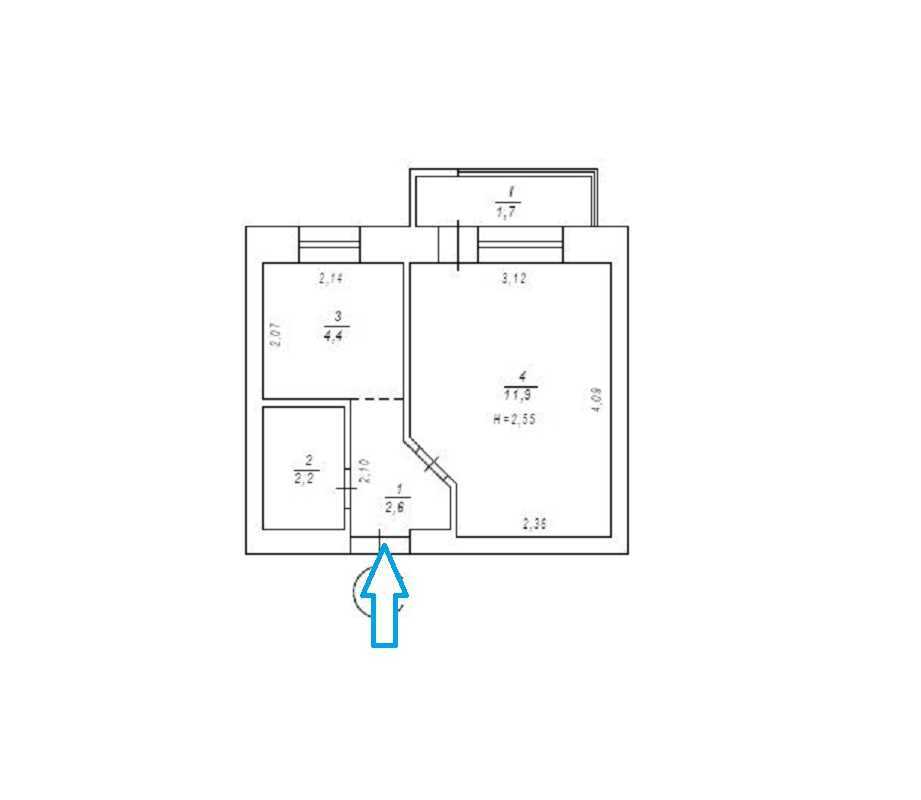 Продажа 1-комнатной квартиры 23 м², Николая Кибальчича ул., Лескова, 6