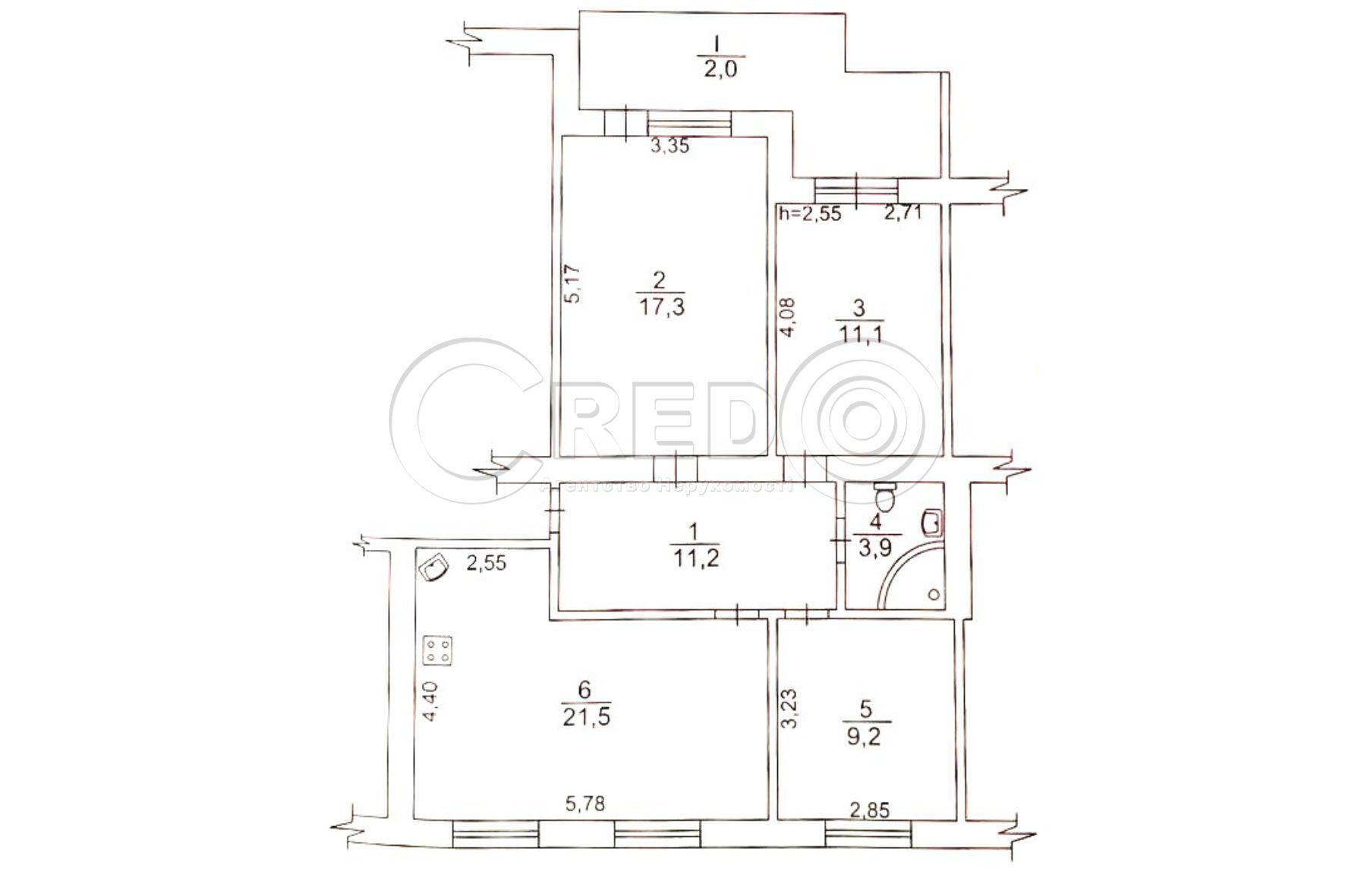 Продажа 3-комнатной квартиры 76.2 м², Виталия Матусевича ул.