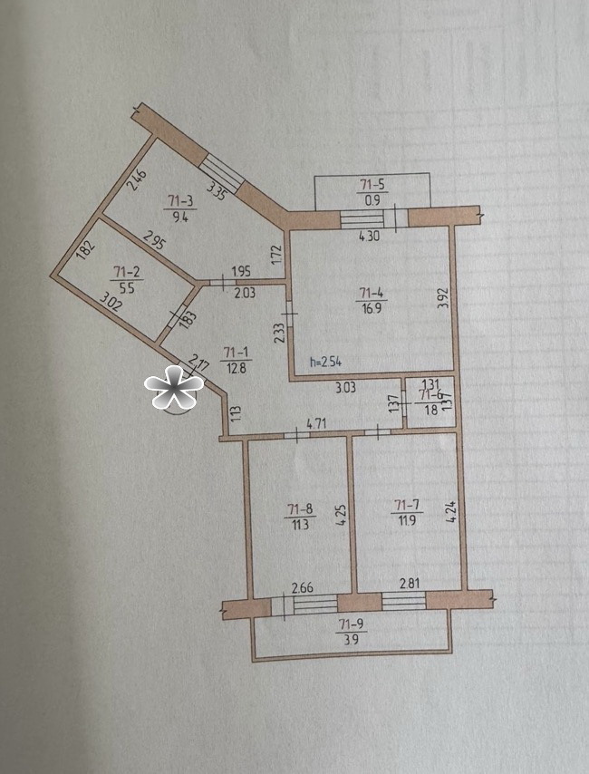 Продажа 3-комнатной квартиры 74.4 м², 6-ая Слободская ул., 11