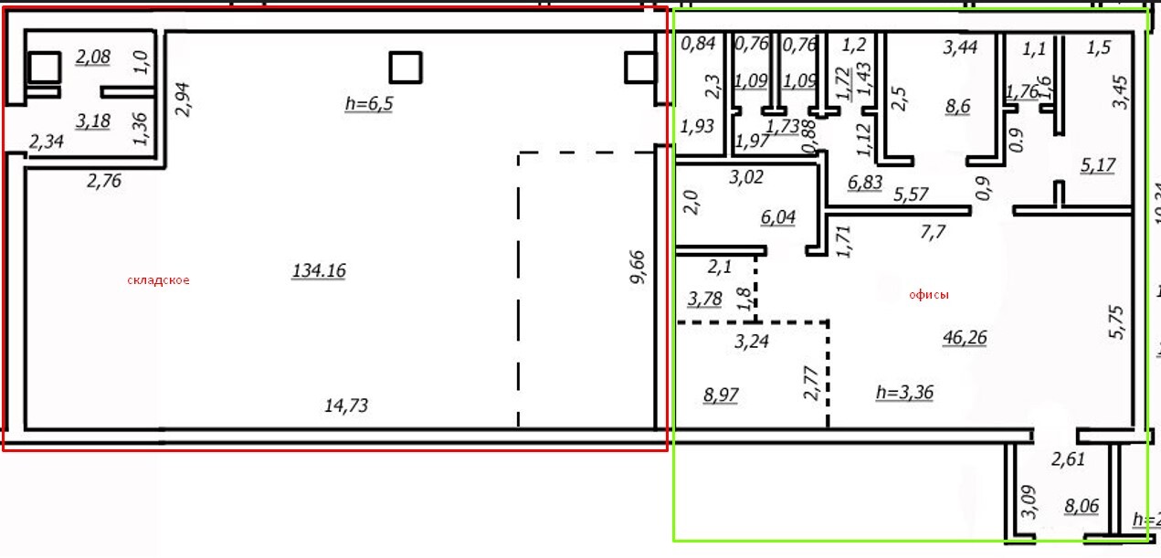 Оренда складу 134.16 м², Слав'янська вул.