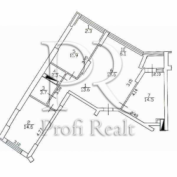 Продажа 3-комнатной квартиры 84 м², Новополевая ул., 2 К2