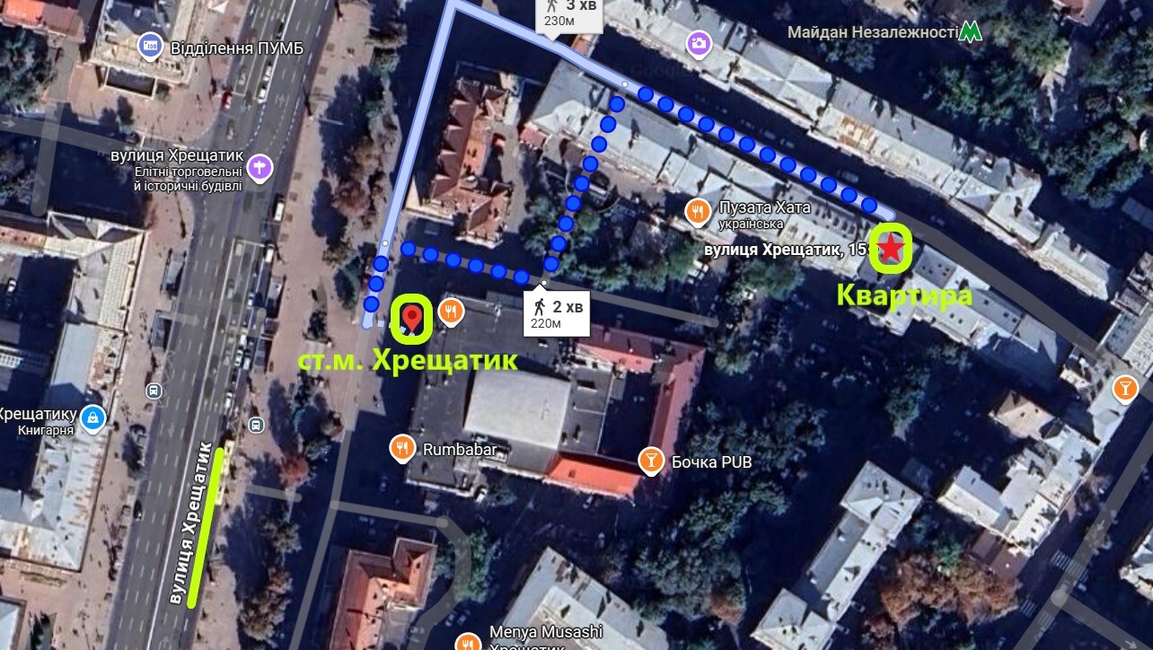 Аренда 3-комнатной квартиры 112 м², Крещатик ул., 15