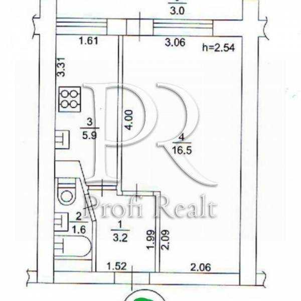 Продаж 1-кімнатної квартири 30 м², Павла Тичини просп., 9А