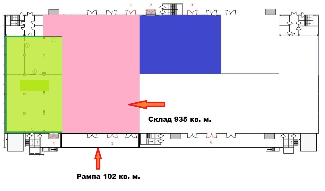 Аренда склада 1037 м², Зодчих ул.