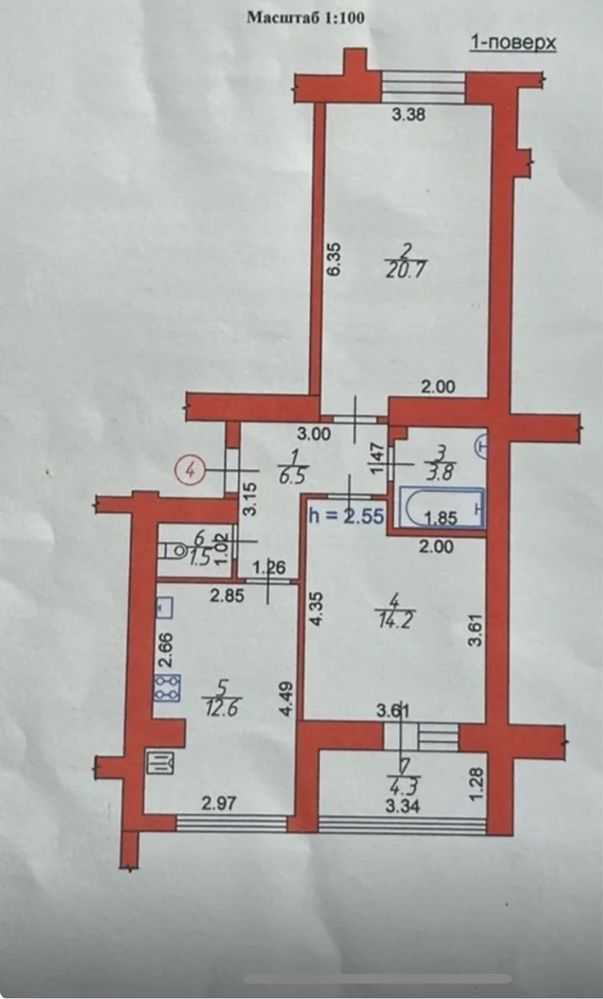 Продаж 2-кімнатної квартири 64.5 м², Арцеулова вул.