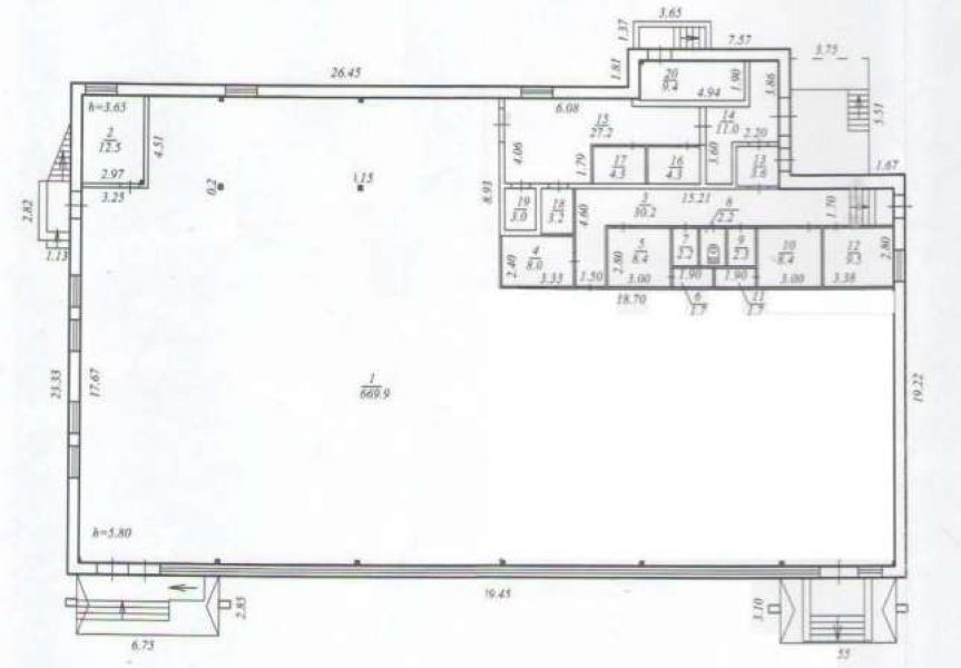 Продажа магазина 840 м², Академика Янгеля ул.