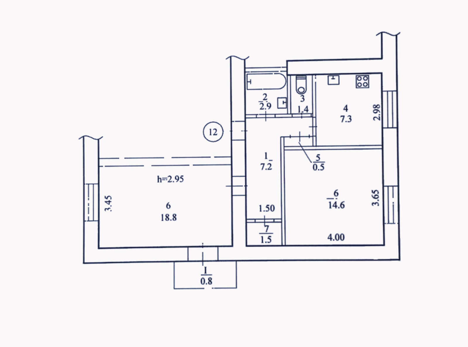 Продажа 2-комнатной квартиры 55 м², Успенская пл., 7