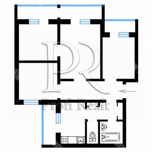 Продажа 3-комнатной квартиры 87 м², Вячеслава Черновола ул., 8