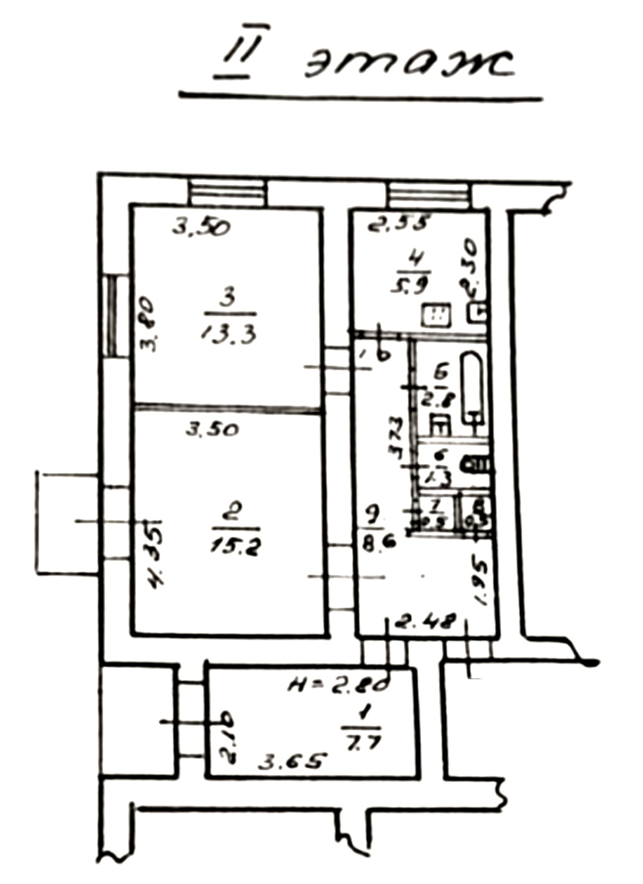 Продажа 3-комнатной квартиры 57.4 м², Контр-адмирала Лунина ул., 3