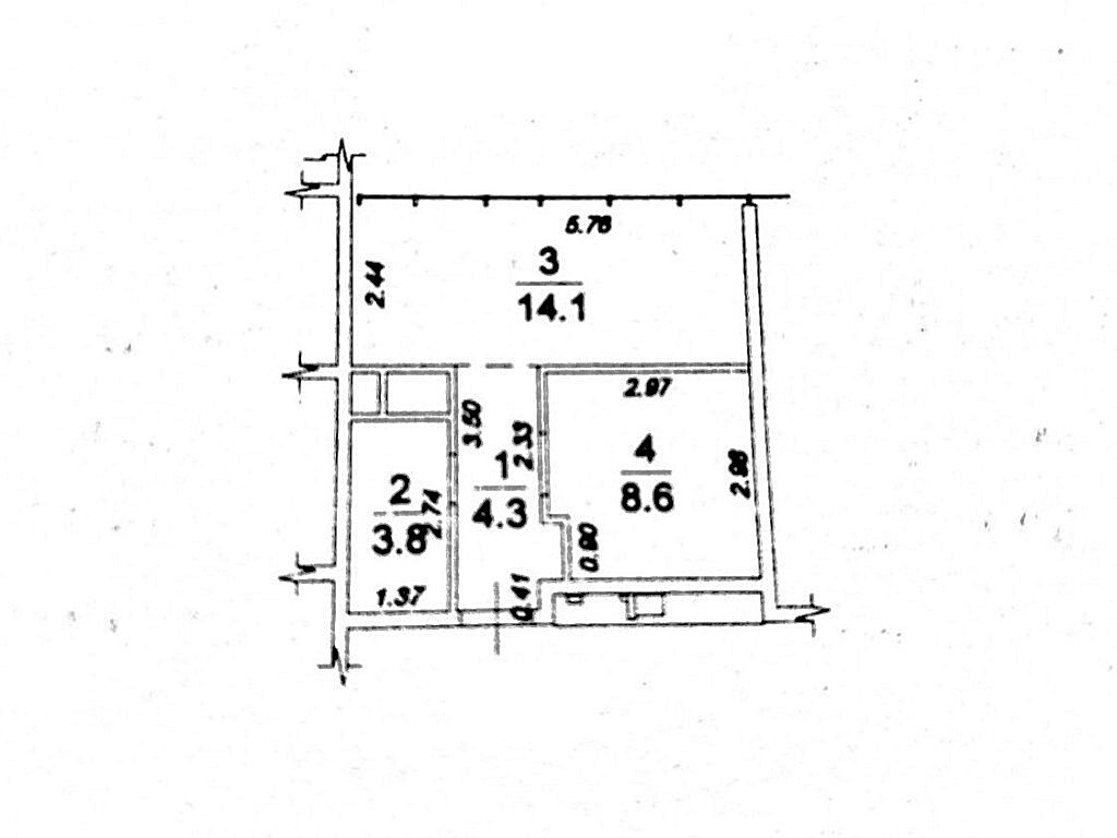 Продажа 1-комнатной квартиры 31 м², Болгарская ул., 87А