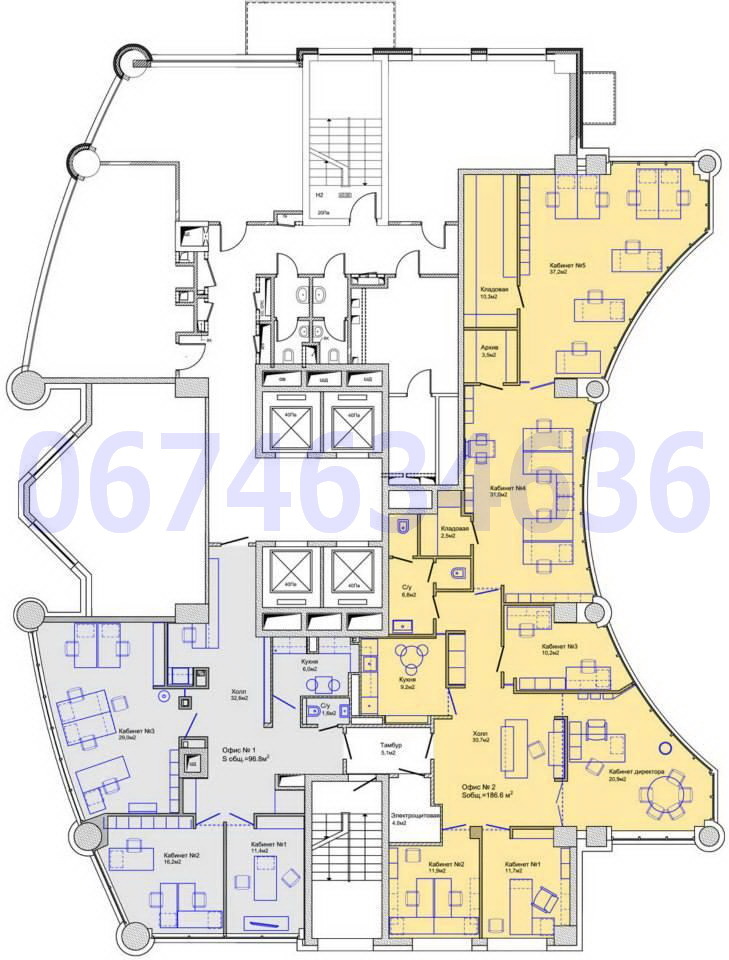 Оренда офісу 300 м², Кловський узвіз, 7А