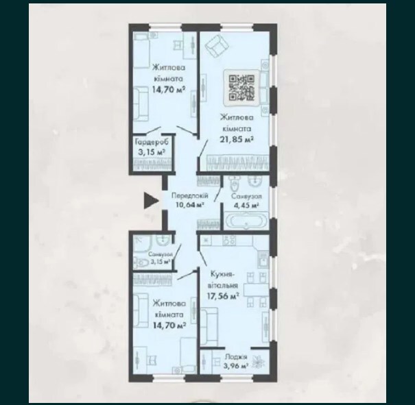 Продажа 3-комнатной квартиры 94 м², Михаила Максимовича ул., 28