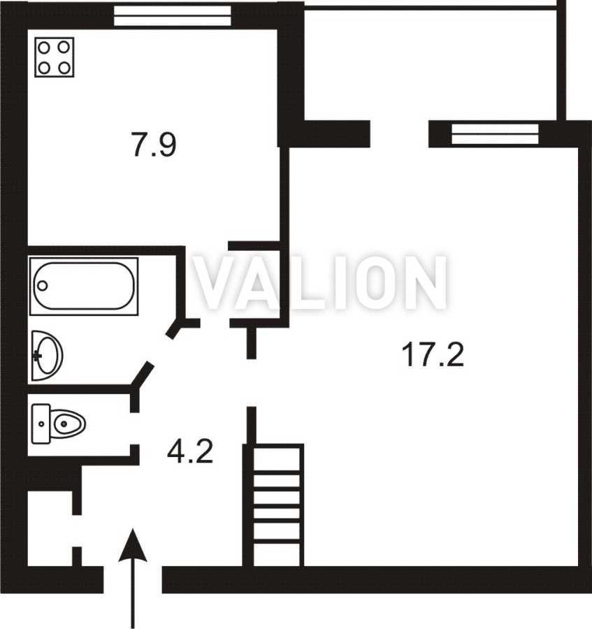 Продажа 1-комнатной квартиры 34 м², Берестейский, 12