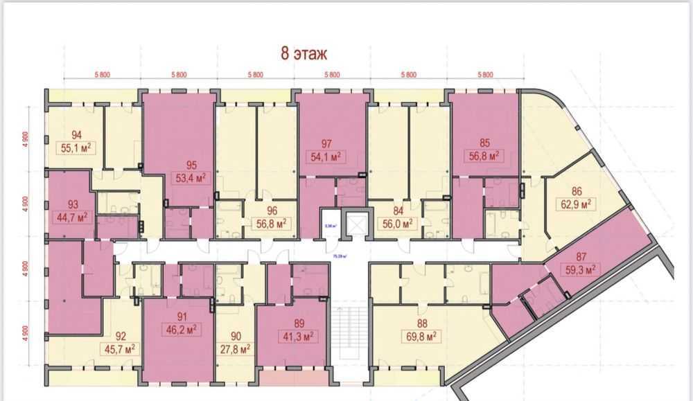 Продажа 1-комнатной квартиры 38.3 м², Глубочицкая ул., 17