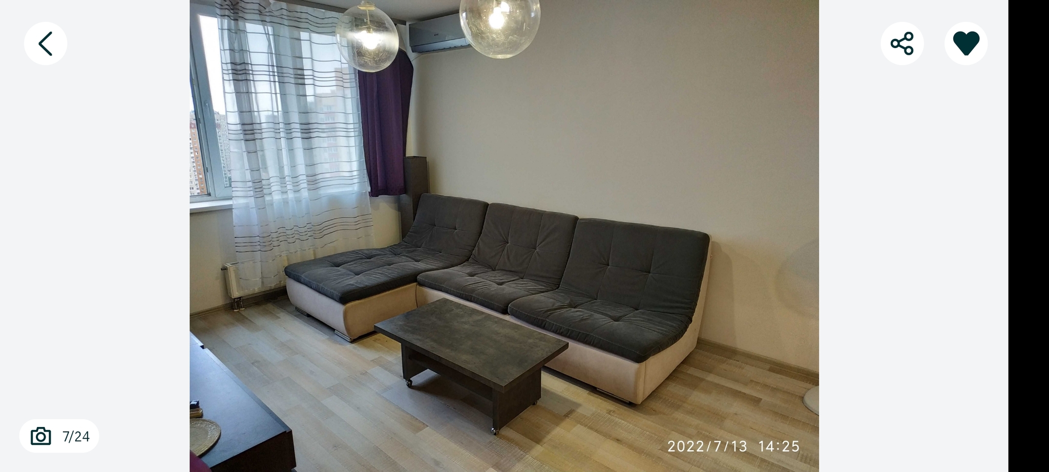 Аренда 1-комнатной квартиры 57 м², Анны Ахматовой ул., 37/16
