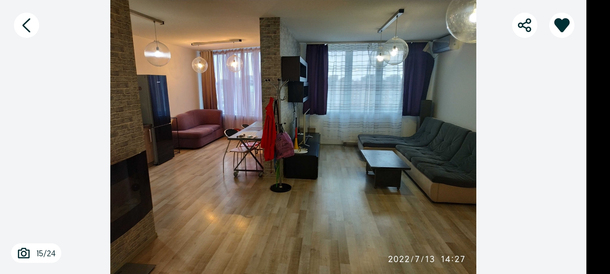 Аренда 1-комнатной квартиры 57 м², Анны Ахматовой ул., 37/16